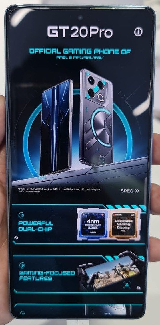 Infinix GT 20 Pro - HP gaming murah dengan spesifikasi canggih di Bandung