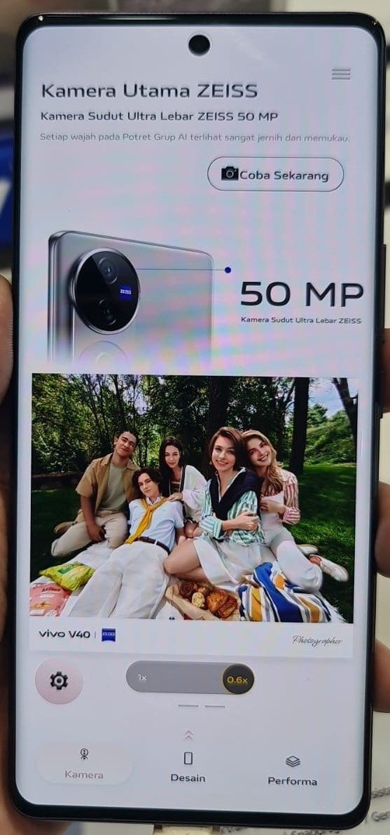 Vivo V40 5G - HP 5G dengan performa tinggi dan desain premium | kredithpbandung
